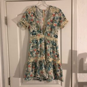 VICI DOLLS Adorable floral deep V dress size s